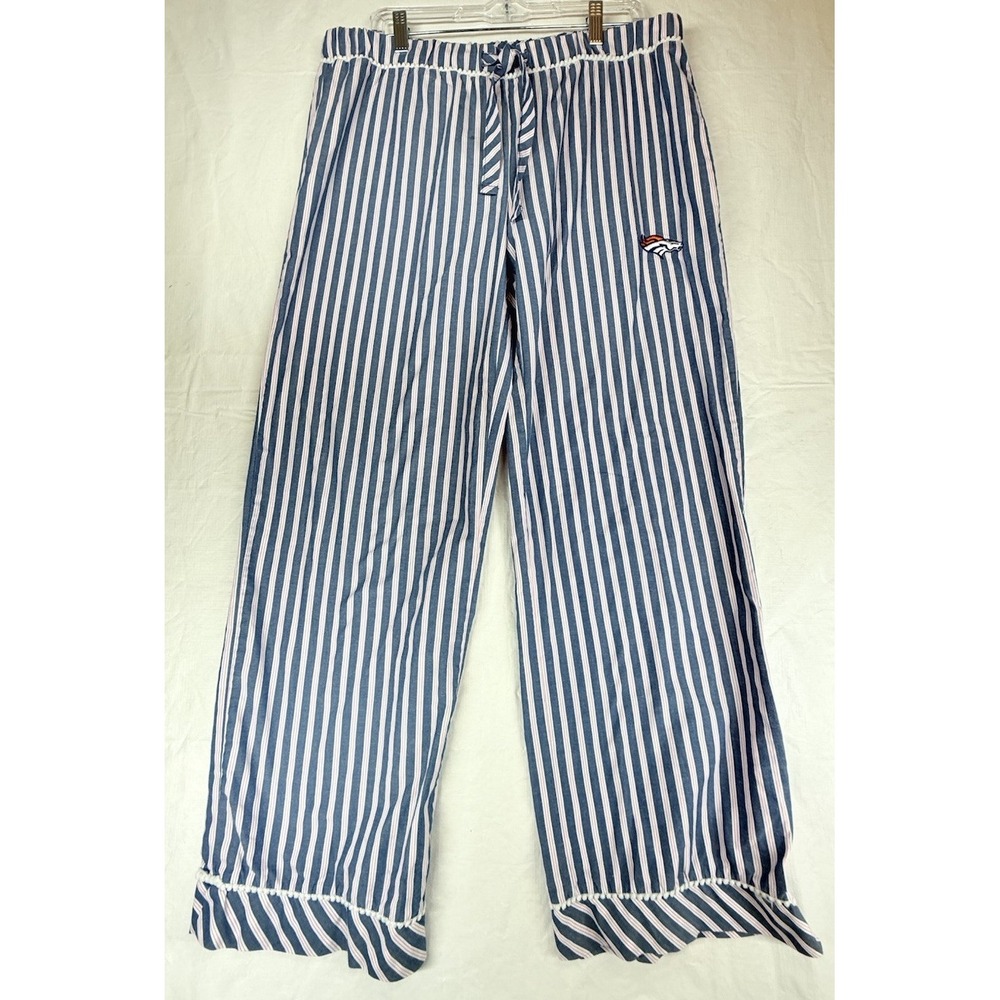 Women's XL Denver Broncos Plaid Pajama Pants NFL Team Apparel